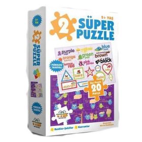 2 Süper Puzzle Renkler-Şekiller - Kavramlar 2+ Yaş - 0-6 Yaş Yayınları