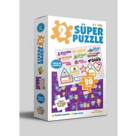 2 Süper Puzzle Renkler-Şekiller - Kavramlar 2+ Yaş - 0-6 Yaş Yayınları