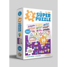 2 Süper Puzzle Renkler-Şekiller - Kavramlar 2+ Yaş - 0-6 Yaş Yayınları