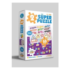 2 Süper Puzzle Renkler-Şekiller - Kavramlar 2+ Yaş - 0-6 Yaş Yayınları