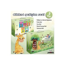 2 Yaş Dikkat Gelişim Seti Afife Çoruk Beyaz Panda Yayınları