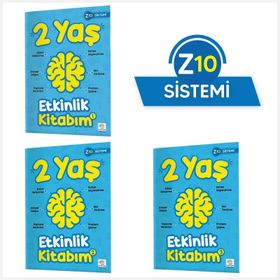 2 Yaş Etkinlik Kitabım Seti - Z10 Sistemi - Yükselen Zeka Yayınları