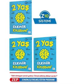 2 Yaş Etkinlik Kitabım Seti - Z10 Sistemi - Yükselen Zeka Yayınları