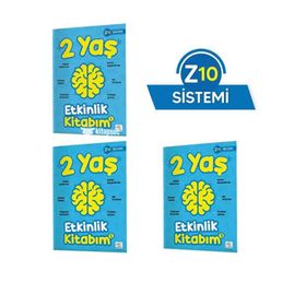 2 Yaş Etkinlik Kitabım Seti - Z10 Sistemi - Yükselen Zeka Yayınları