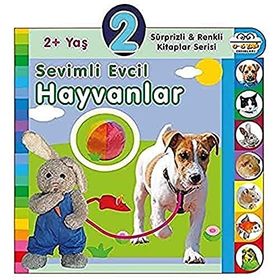 2+ Yaş Sevimli Evcil Hayvanlar - Sürprizli ve Renkli Kitaplar Seris - 0-6 Yaş Yayınları i