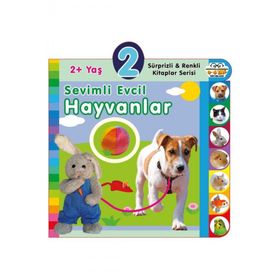 2+ Yaş Sevimli Evcil Hayvanlar - Sürprizli ve Renkli Kitaplar Seris - 0-6 Yaş Yayınları i