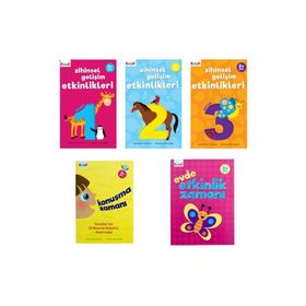 2+ Yaş Zihinsel Gelişim Etkinlikleri Evde Etkinlik Zamanı ve Konuşma Zamanı 5 Kitap