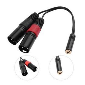 20 cm 3.5 mm Stereo Dişi-2 Xlr Erkek Kablo