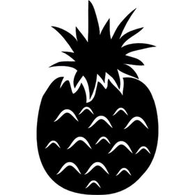 20 cm Ananas Folyo Sticker