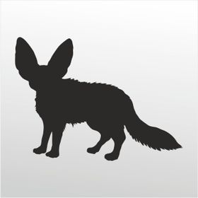 20 cm Çöl Tilki Folyo Sticker
