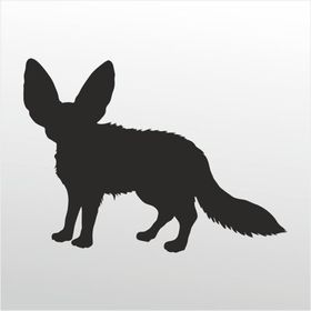 20 cm Çöl Tilki Folyo Sticker