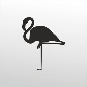 20 cm Flamingo Folyo Sticker
