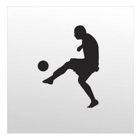 20 cm Futbol Folyo Sticker