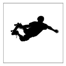 20 cm Kaykaycı Folyo Sticker