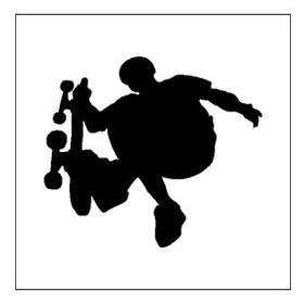 20 cm Kaykaycı Folyo Sticker