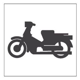 20 cm Motorsiklet Folyo Sticker