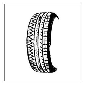 20 cm Oto Lastik İzi Folyo Sticker