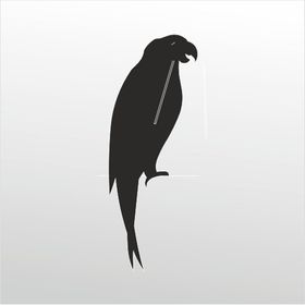 20 cm Papağan Folyo Sticker