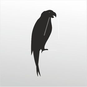 20 cm Papağan Folyo Sticker