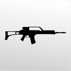20 cm Rıfle 7.62 mm Folyo Sticker