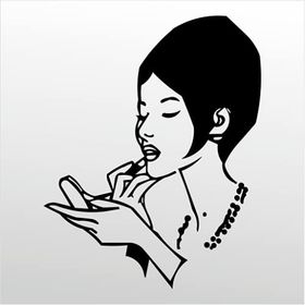 20 cm Ruj Folyo Sticker