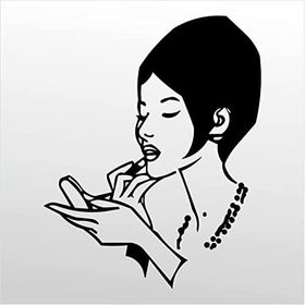 20 cm Ruj Folyo Sticker