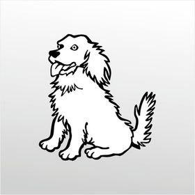 20 cm Sevimli Köpek Folyo Sticker