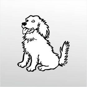 20 cm Sevimli Köpek Folyo Sticker