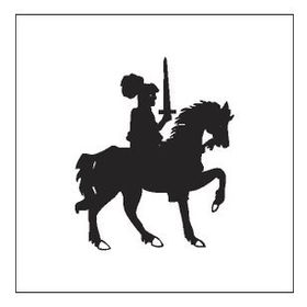 20 cm Şovalye Folyo Sticker
