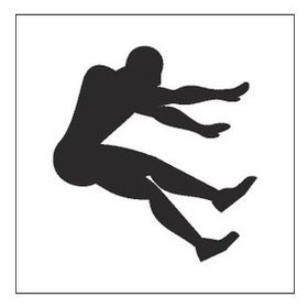 20 cm Sporcu Folyo Sticker