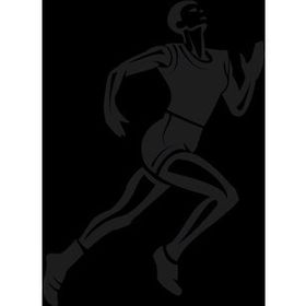 20 cm Sporcu Folyo Sticker