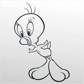 20 cm Tweety Folyo Sticker