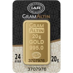 20 gr 24 Ayar Külçe Altın