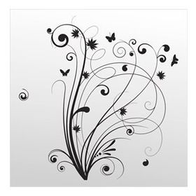 200 cm Çiçek Desen Folyo Sticker