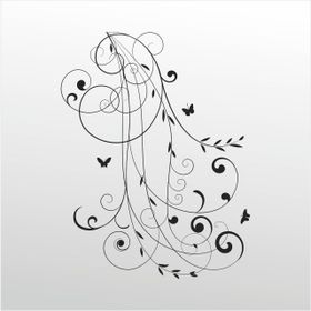 200 cm Çiçek Desen Folyo Sticker