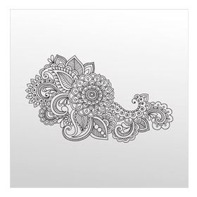 200 cm Çiçek Deseni Folyo Sticker