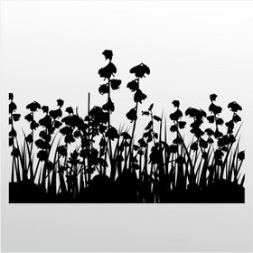 200 cm Çiçekler Folyo Sticker