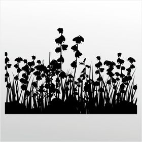 200 cm Çiçekler Folyo Sticker