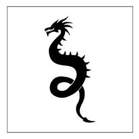 200 cm Ejderha Folyo Sticker