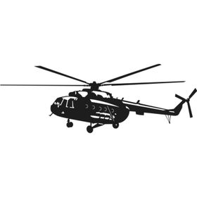 200 cm Helikopter Folyo Sticker