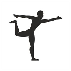 200 cm Jimnastikçi Folyo Sticker