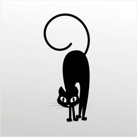 200 cm Korkmuş Kedi Folyo Sticker