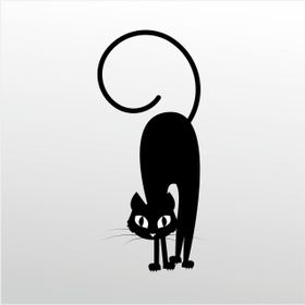 200 cm Korkmuş Kedi Folyo Sticker