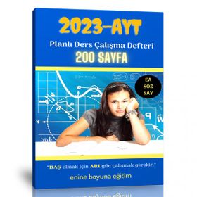 200 Sayfa AYT Planlı Ders Çalışma Defteri
