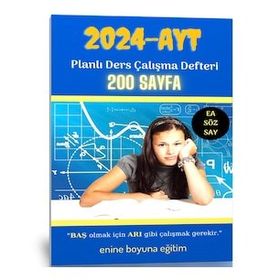 200 Sayfa AYT Planlı Ders Çalışma Defteri