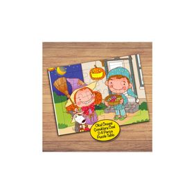 20074 Hallowen Şeker mi Şaka mı Çocuklara Özel Puzzle Yapboz Tablo