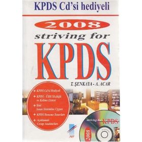 2008 STRIVING FOR KPDS KPDS CD'SI HEDIYE - ALPASLAN ACAR;TOLGA ŞENKAYA