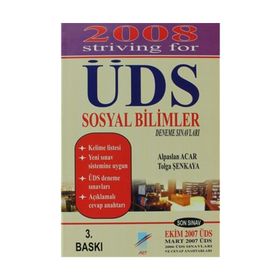 2008 ÜDS Sosyal Bilimler Deneme Sınavları - Tolga Şenkaya alparslan acar
