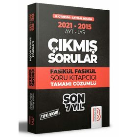 2015 2021 YKS 2.Oturum Sayısal Bölüm Son 7 Yıl Tıpkı Basım Fasikül Fasikül Çıkmış Sorular - Benim Hocam Yayınları