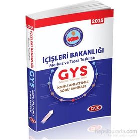 2015 GYS İçişleri Bakanlığı Merkez ve Taşra Teşkilatı VHKİ ve ŞEF İçin Konu Anlatımlı Soru Bankası + 5 Deneme Sınavı - kollektif